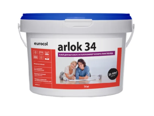 Клей Arlok 34 (4 кг) 320-480 г/м2, для бытового линолеума в Ижевске