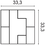 Декоративная панель Orac W103 (33.3x33.3x2.5 см) в Ижевске