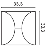 Декоративная панель Orac W107 (33.3x33.3x2.9 см) в Ижевске