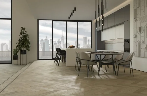 Паркетная доска Quartz Parquet Английская Ёлка Дуб Лимба 33-405 в Ижевске