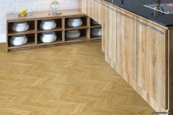 Пробковое покрытие CorkStyle Chevron Gold (1235*305*6 мм) HC в Ижевске