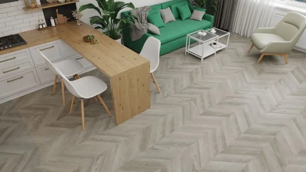 Кварц-виниловая плитка Alpine Floor Chevron Дуб Фантазия ECO 20-1 (2,5 мм. 43 класс) в Ижевске