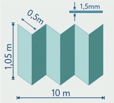 Подложка Солид 1,5мм гармошка для LVT (10.5м2) в Ижевске
