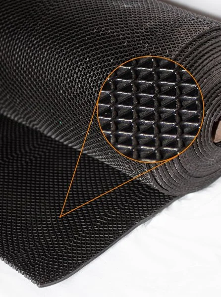 Грязезащитное рулонное покрытие ЗигЗаг Черный 5 мм (0,9 м) Китай в Ижевске