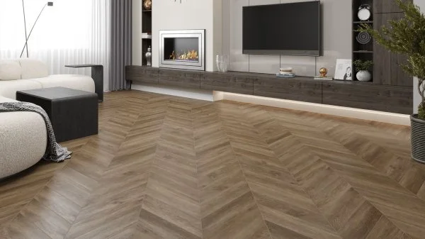 Кварц-виниловая плитка Alpine Floor Chevron Макадамия ECO 20-5 (2,5 мм. 43 класс) в Ижевске