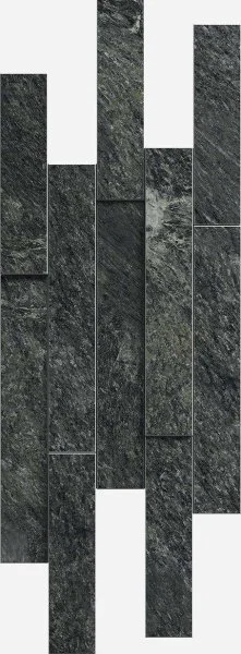 Керамогранит Italon Скайфолл Неро Брик 3D (Патинированная, 28х78) в Ижевске
