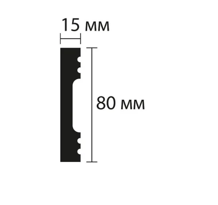Плинтус NMC Wallstyl FD8 (80х15х2000 мм) в Ижевске