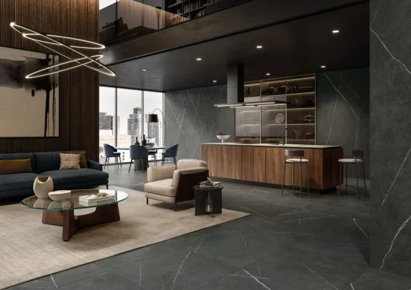 Керамогранит Italon Метрополис Империал Блэк 120х278 (Натуральная и Реттифицированная) в Ижевске