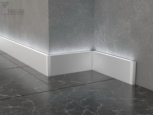 Алюминиевый плинтус Fezard Кабельный ALP-G80-LA Алюминий 80*15*2500 мм в Ижевске