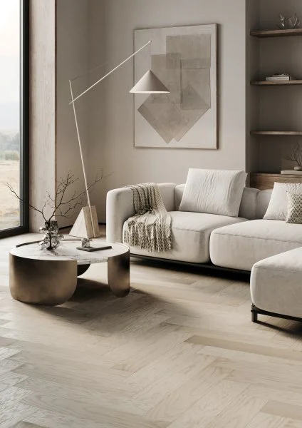 Паркетная доска Quartz Parquet Английская Ёлка Дуб Песочный 33-408 в Ижевске