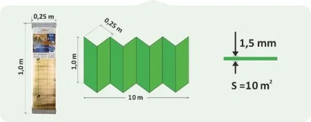 Подложка Солид 1,5мм для LVT ANTI SLIP (10м2) в Ижевске