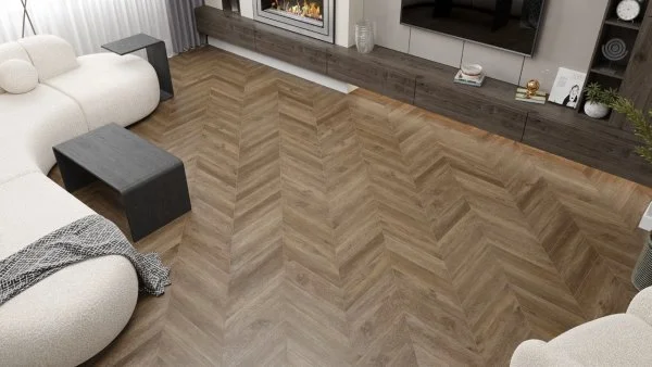 Кварц-виниловая плитка Alpine Floor Chevron Макадамия ECO 20-5 (2,5 мм. 43 класс) в Ижевске