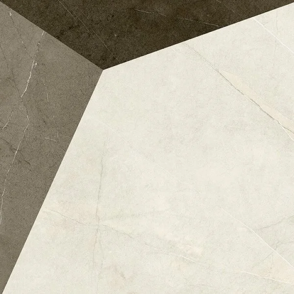 Керамогранит Coliseum Фьямма Уайт Вставка Фрэйм 60х60 (Натуральный и Реттифицированный) в Ижевске