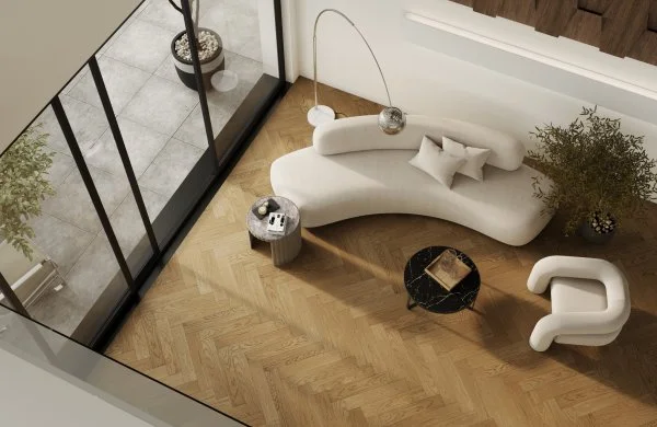 Паркетная доска Quartz Parquet Английская Ёлка Дуб Рустикальный 33-410 в Ижевске