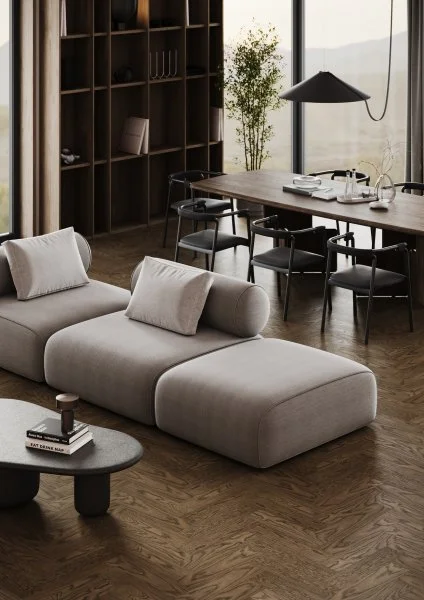 Паркетная доска Quartz Parquet Штучный паркет Дуб Брауни 44-413 в Ижевске