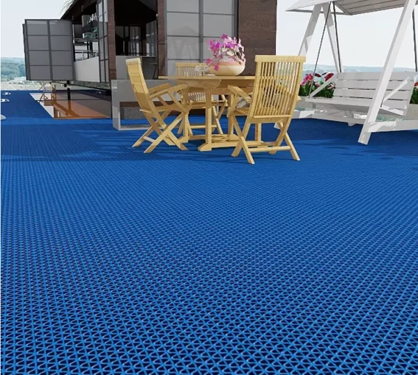Грязезащитное рулонное покрытие ЗигЗаг Синий 4,5 мм (1,2 м) Китай в Ижевске