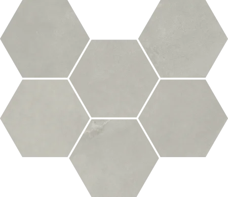 Керамогранит Italon Континуум Сильвер Мозаика Гексагон (Натуральная 25х29) в Ижевске