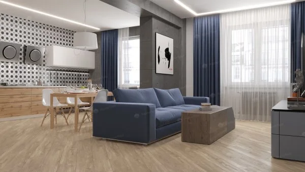 Каменно-полимерная плитка Alpine Floor Sequoia Секвойя Коньячная ECO 6-2, 4мм 43 класс в Ижевске