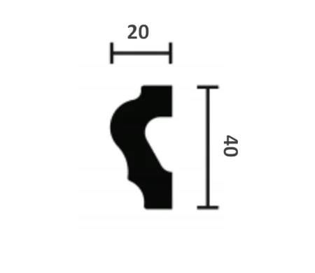 Молдинг NMC Wallstyl WL2 (40х20х2000 мм) в Ижевске