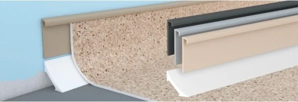 Коннелюрный плинтус Bonkeel Верхняя светло-серая часть (28х5х2200мм) в Ижевске