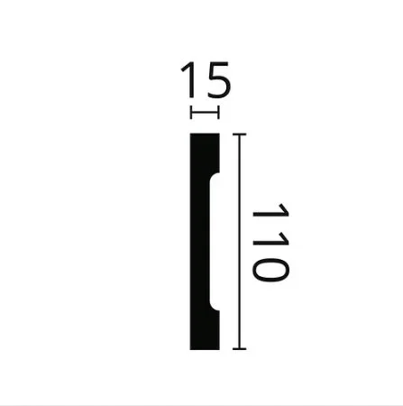 Плинтус NMC Wallstyl FD2S (110х15х2000 мм) в Ижевске