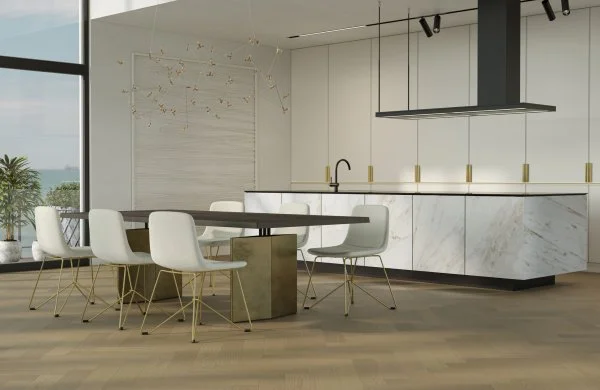 Паркетная доска Quartz Parquet Английская Ёлка Дуб Шампань 33-414 в Ижевске