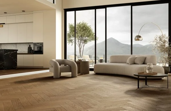 Паркетная доска Quartz Parquet Английская Ёлка Дуб Рустикальный 33-410 в Ижевске