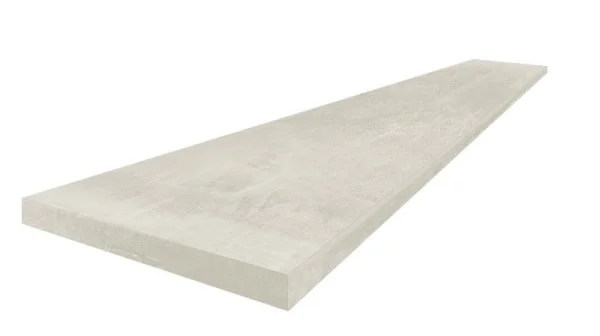 Керамогранит Coliseum Экспо Уайт Ступень угловая левая (Натуральный, 33х60) в Ижевске