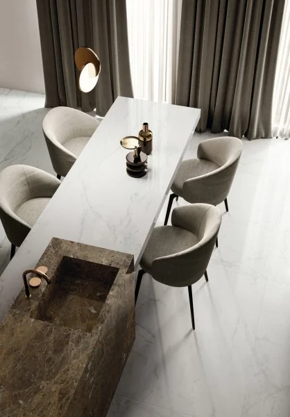 Керамогранит Italon Шарм Делюкс Бьянко Микеланджело 60х120 (Паттинированная и реттифицированная) в Ижевске