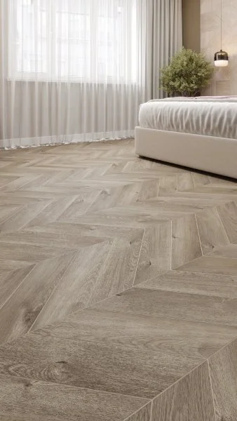 Кварц-виниловая плитка Alpine Floor Chevron Дуб Натур. Отбеленный ECO 20-3 (2,5 мм. 43 класс) в Ижевске