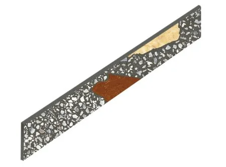 Керамогранит Coliseum Палладио Блэк Плинтус (Натуральный, 7,2х60) в Ижевске