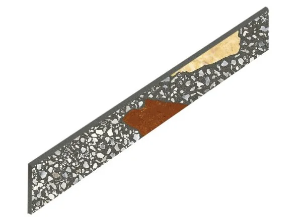 Керамогранит Coliseum Палладио Блэк Плинтус (Натуральный, 7,2х60) в Ижевске