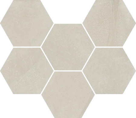 Керамогранит Italon Континуум Пьюр Мозаика Гексагон (Натуральная 25х29) в Ижевске