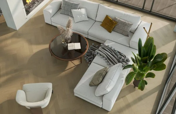 Паркетная доска Quartz Parquet Английская Ёлка Дуб Шампань 33-414 в Ижевске