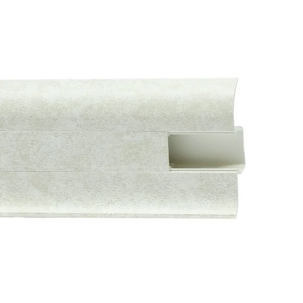 Пластиковый плинтус Royce №860 Белый Кварц (58х22х2200мм) в Ижевске