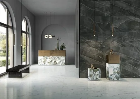 Керамогранит Vitra SityMarble Калакатта Блэк 60х120 (Лаппатированная и Реттифицированная) в Ижевске