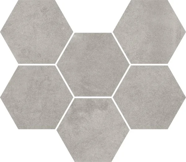 Керамогранит Coliseum Экспо Грэй Мозаика Гексагон (Натуральная, 25х29) в Ижевске