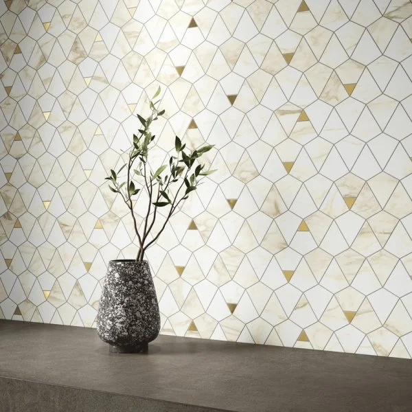 Керамогранит Italon Этернум Каррара Мозаика Вертекс 25.8х30 (Натуральная) в Ижевске