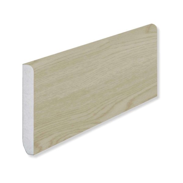 Кварцевый плинтус Fargo 18001-35 Ясень Белый 80х11х2200 мм в #REGION_NAME_DECLINE_PP#